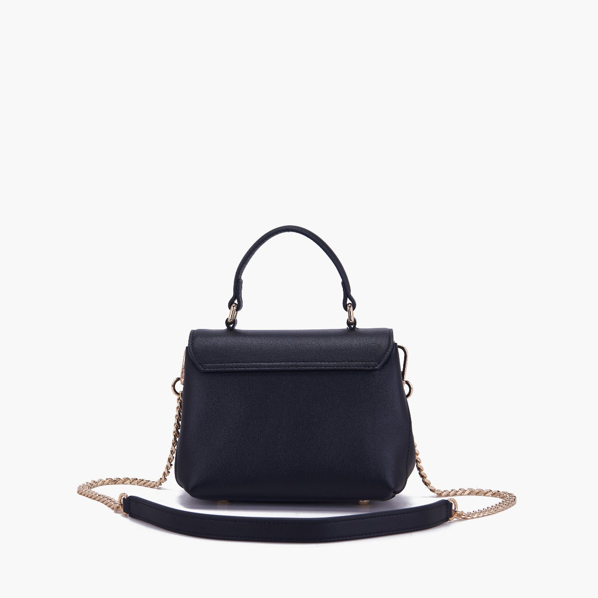 Borsa a mano Grace logo strass nera - La Carrie