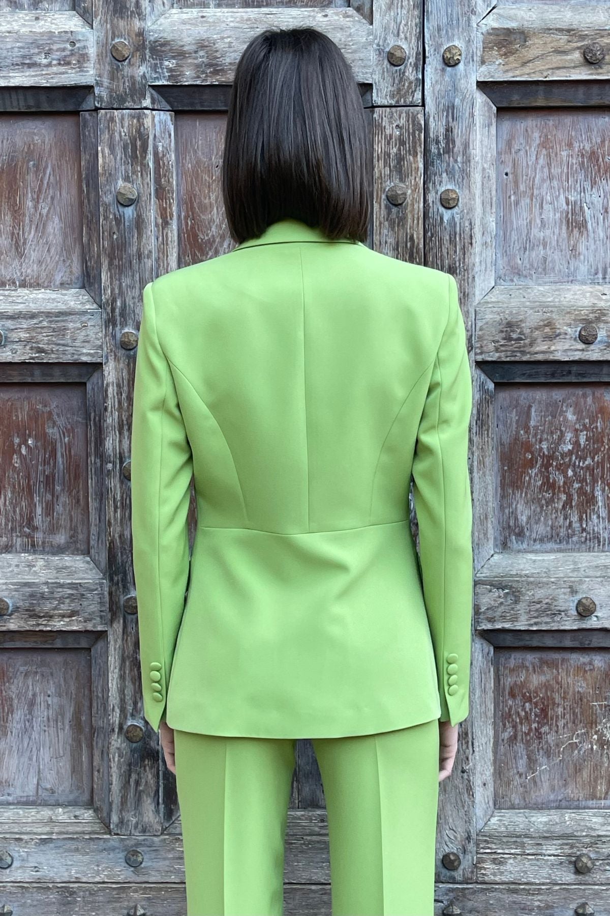Blazer monopetto avocado - Silence Limited