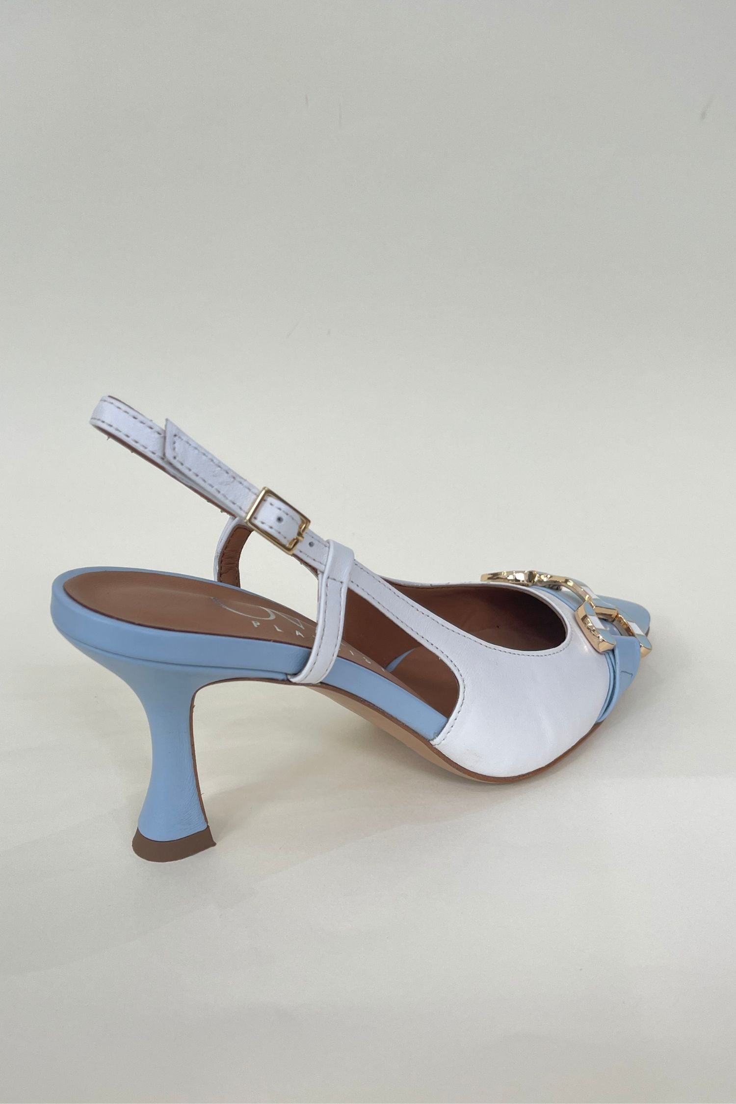 Slingback a punta doppio colore con staffa - Ovye