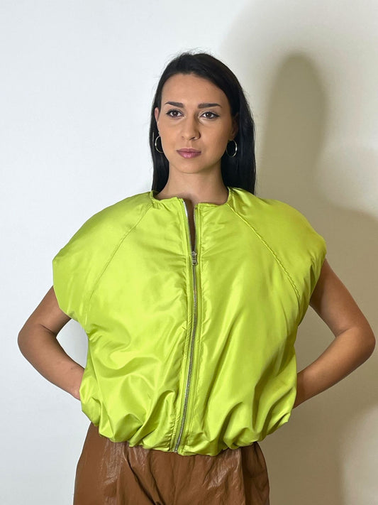 Bomber smanicato/imbottito verde mela - HaveOne