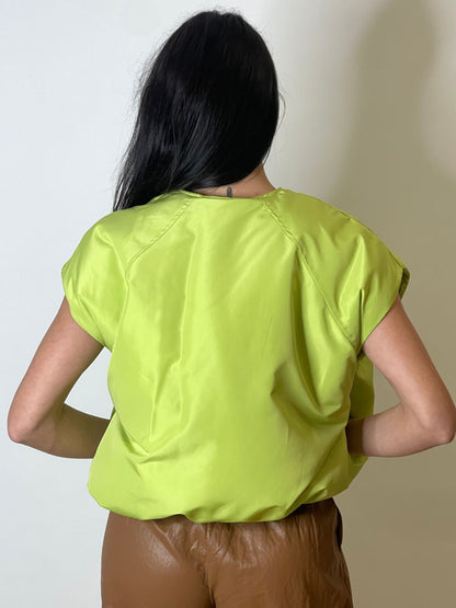Bomber smanicato/imbottito verde mela - HaveOne