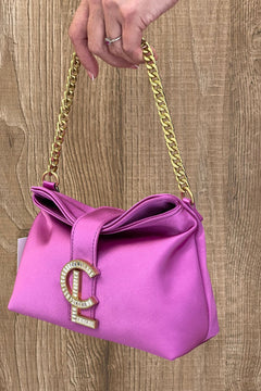 Pochette in seta night edition violet - La Carrie
