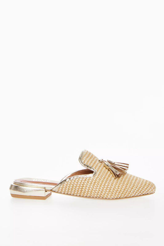 Mules in raffia oro - Ovye