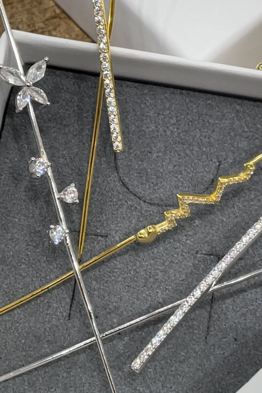 Orecchini a gancio zirconati - Emporio Club bijoux