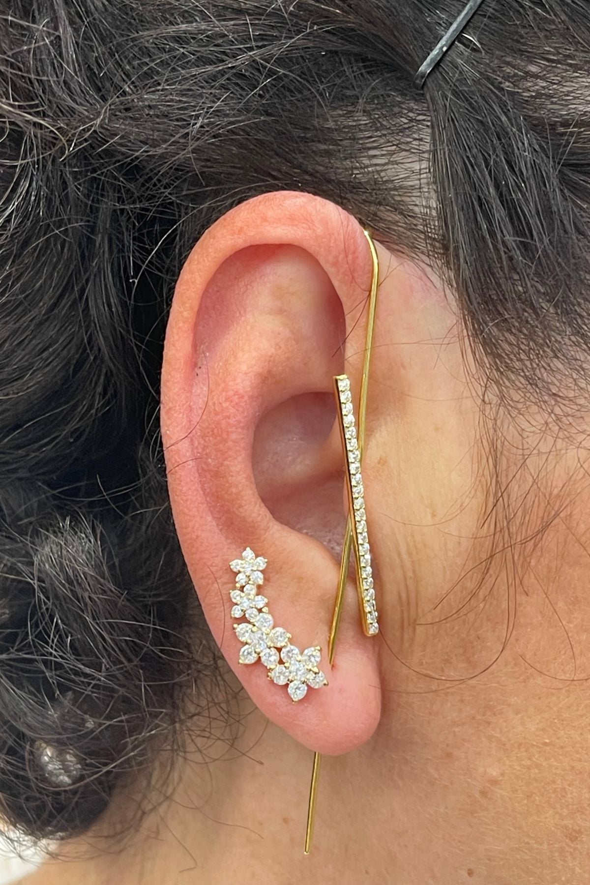 Orecchini a gancio zirconati - Emporio Club bijoux