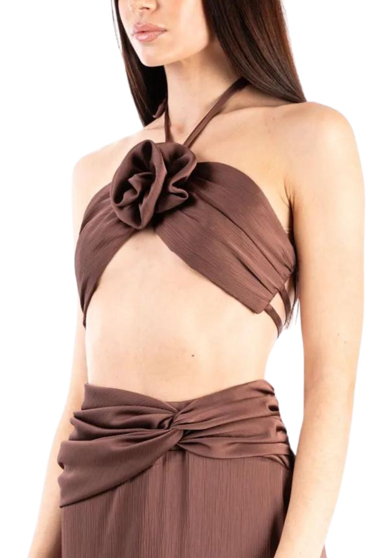 Top a fascia con rosa - Silence Limited