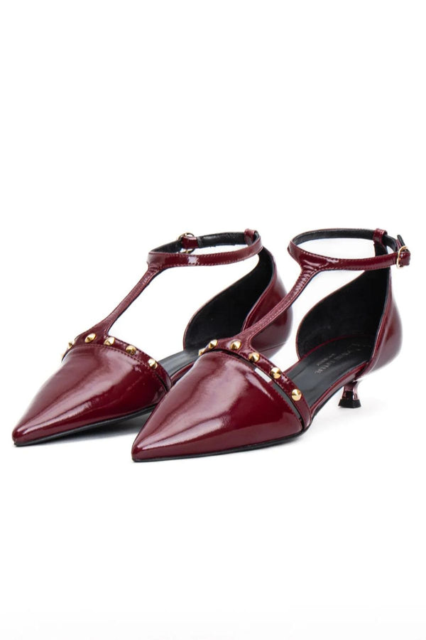 Tanghera rubino con cinturino e borchie - Divine Follie