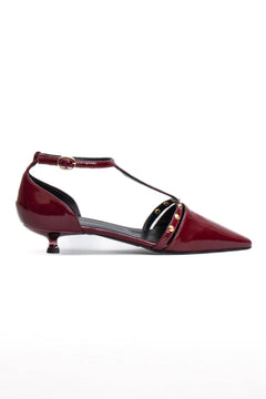 Tanghera rubino con cinturino e borchie - Divine Follie