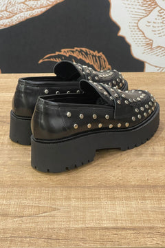 Mocassino borchiato nero - Ovye