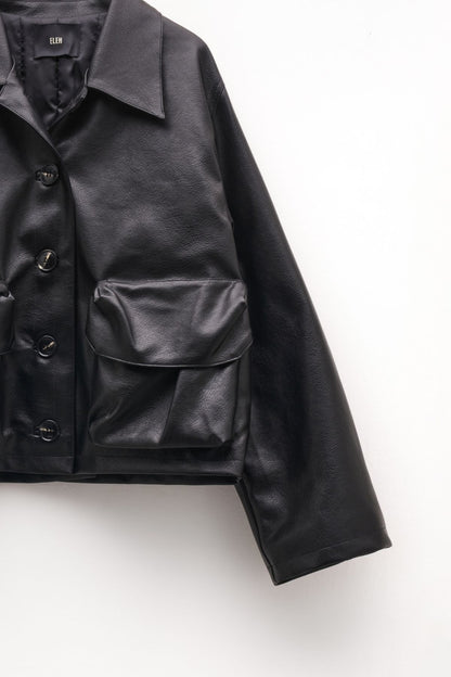 Giacca Ecopelle Crop - Eleh