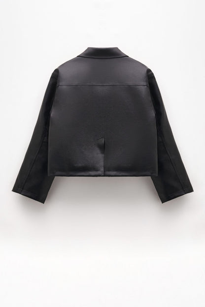 Giacca Ecopelle Crop - Eleh