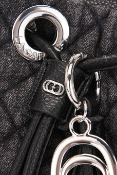 Secchiello in tessuto jeans Star Black - La Carrie