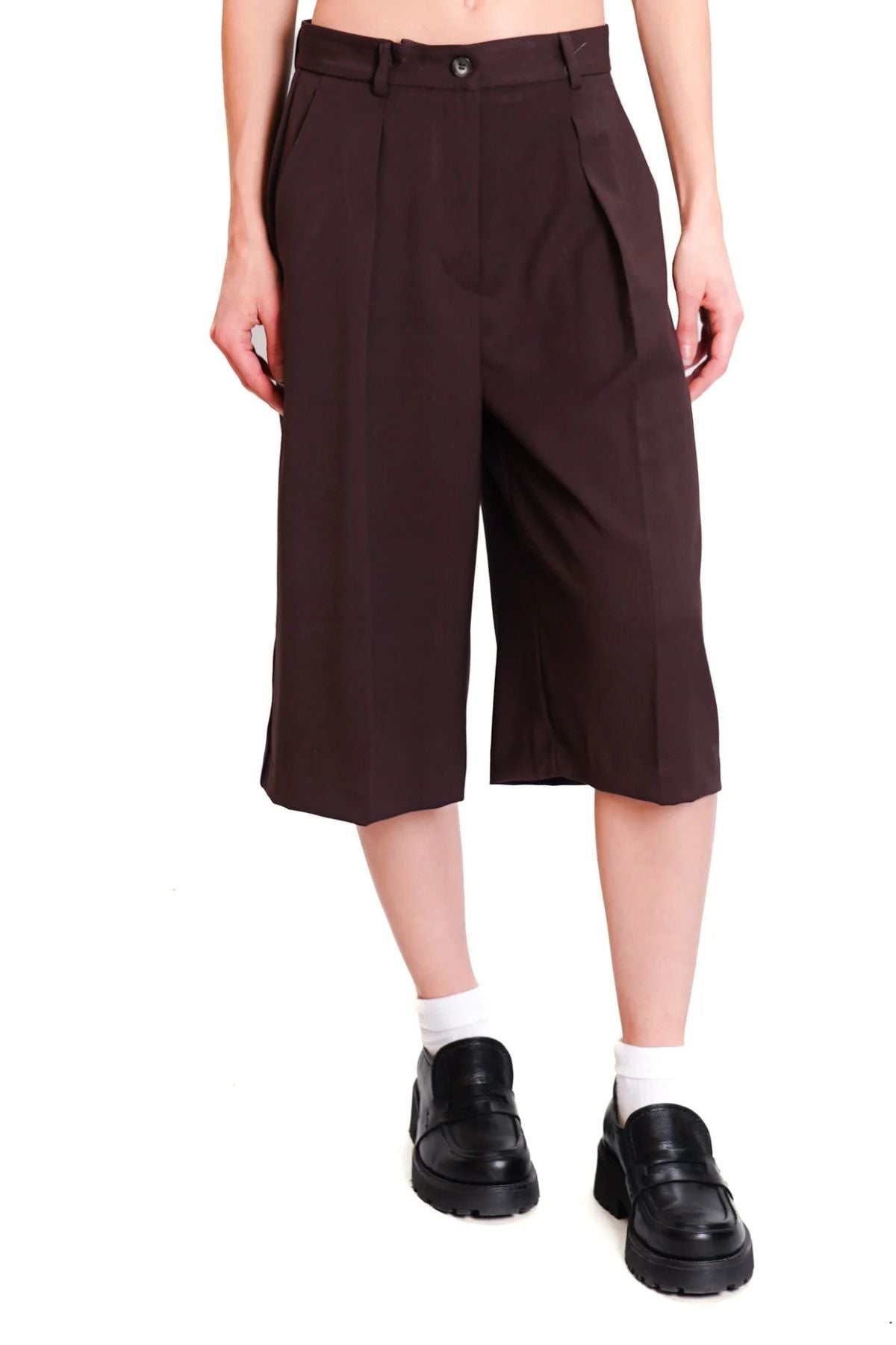 bermuda con pinces moro - Vicolo