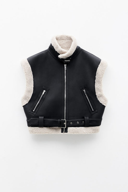 Gilet montone nero - Eleh