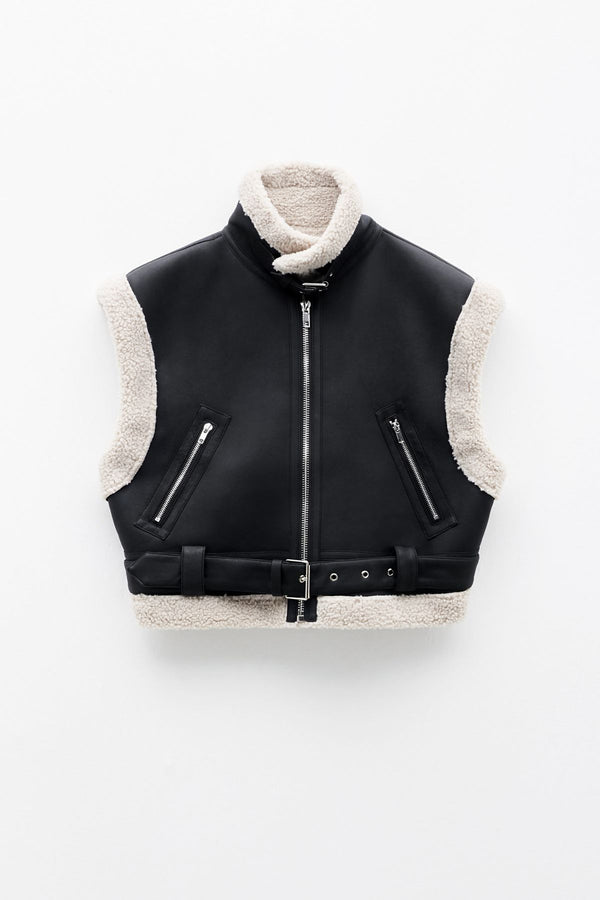 Gilet montone nero - Eleh
