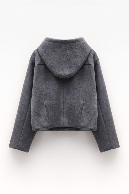 Giacca con cappuccio grigio - Eleh