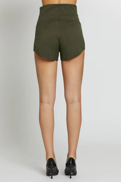 Stripe short militare gessato - Silence Limited