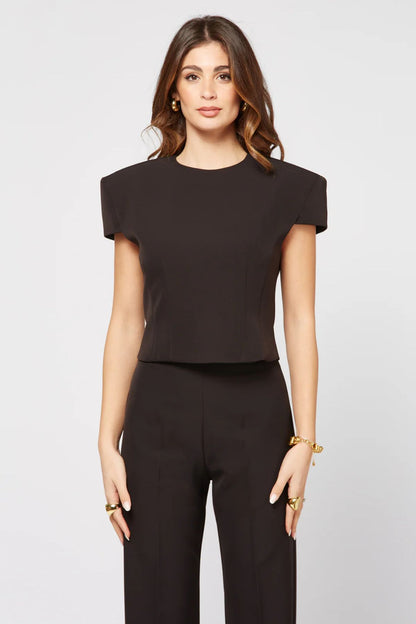 Top Herm Shirt nero - Silence Limited
