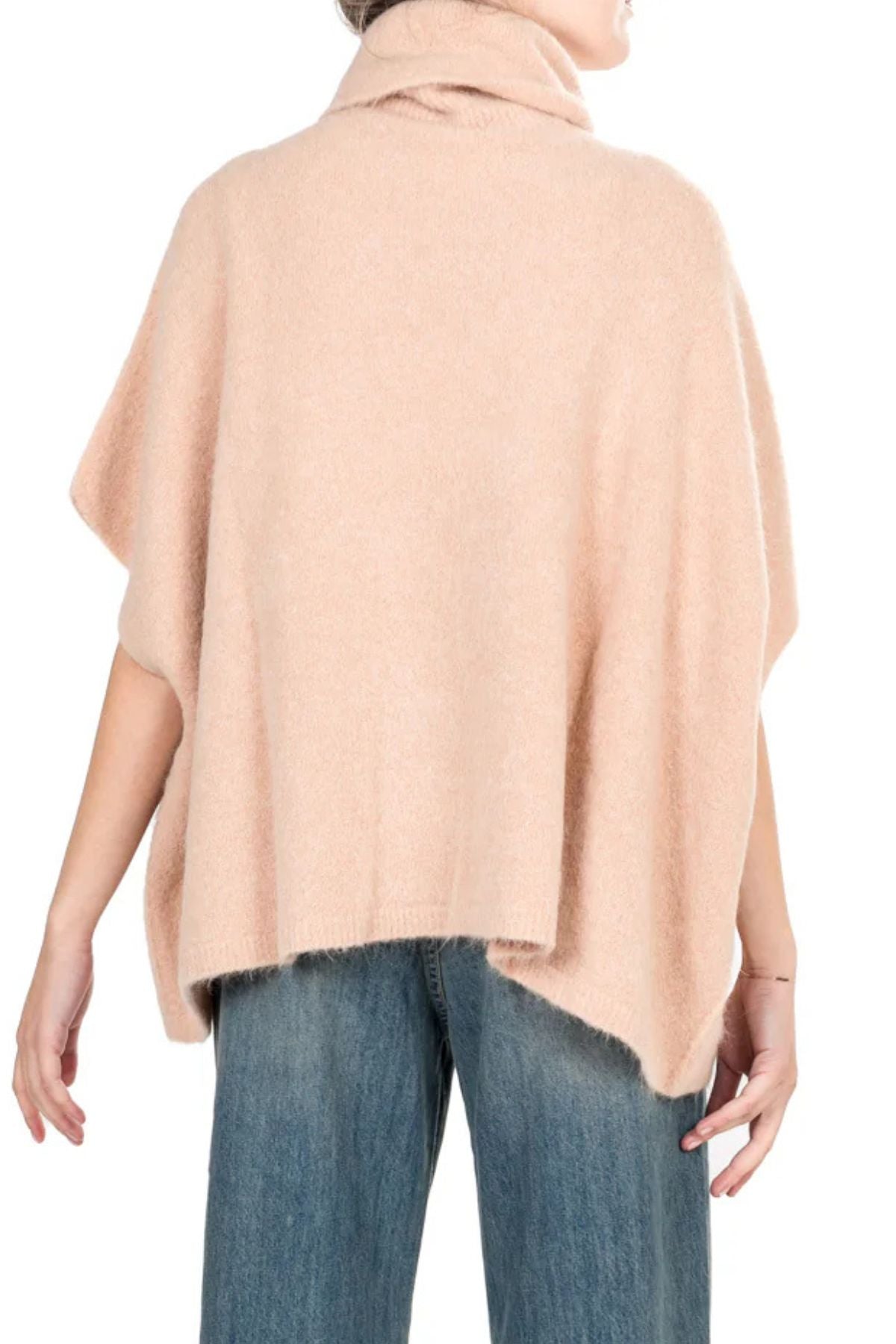 Maglia over collo ciambella NUDE - Kontatto