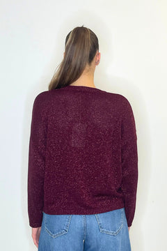Maglia scollo a V lurex ribes - Kontatto