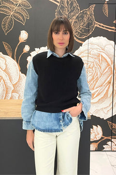Gilet in maglia nero - Kontatto