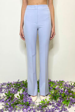 Pantalone vita alta modello Flare polvere - Silence Limited