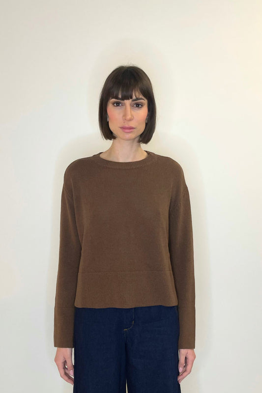 Maglia girocollo modello scatola cacao - Haveone