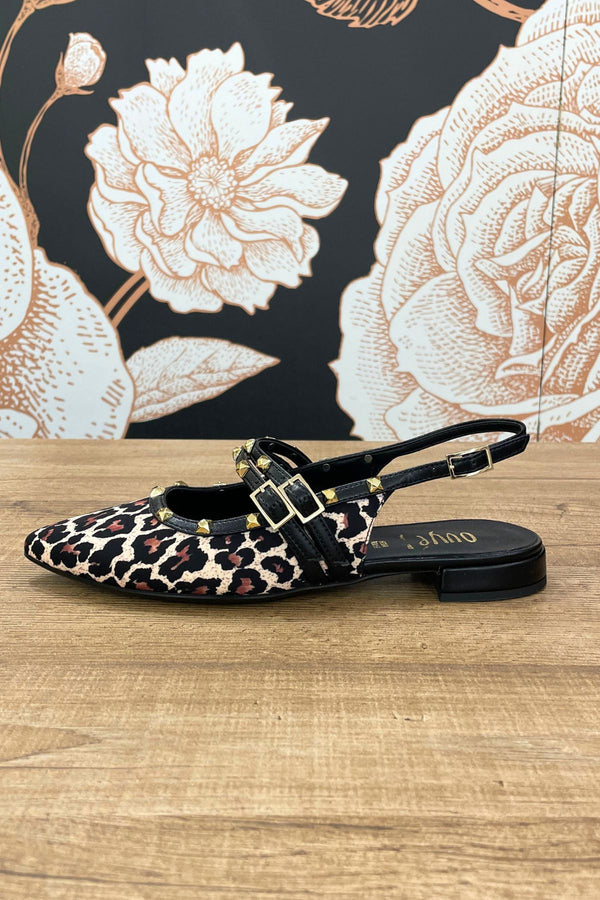 Slingback flat animalier - Ovyè