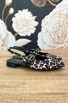 Slingback flat animalier - Ovyè