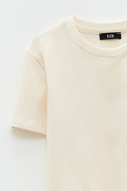T-shirt crop crema - Eleh