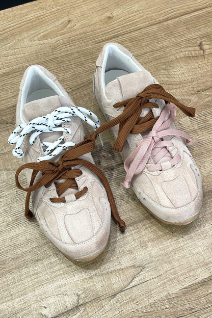 Sneakers in suede con doppio laccio - Divine Follie