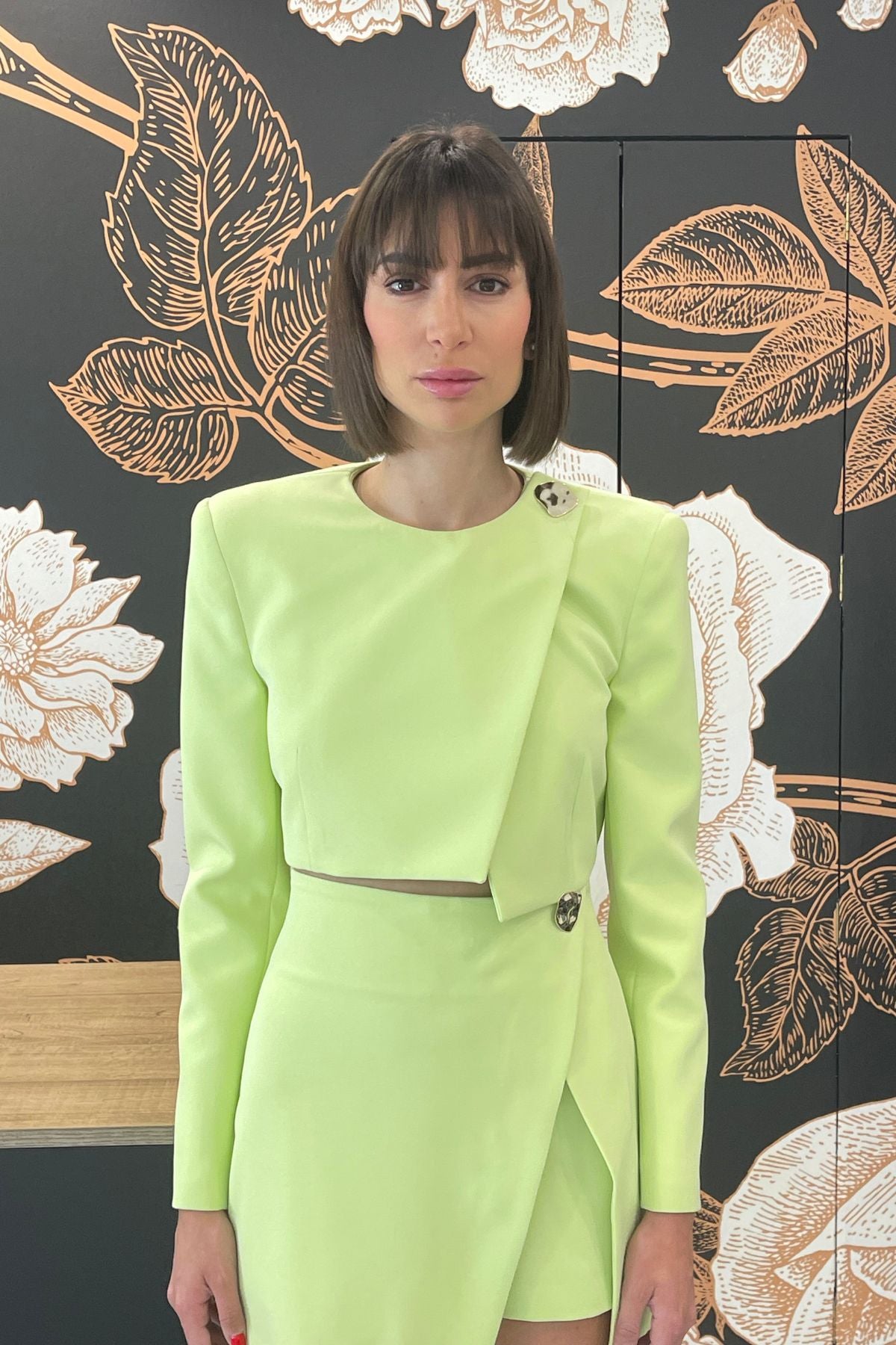 Blazer Metals crop light green - Silence Limited