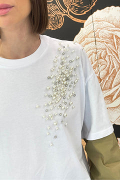 T-shirt con doppia manica e ricamo - Souvenir Clubbing
