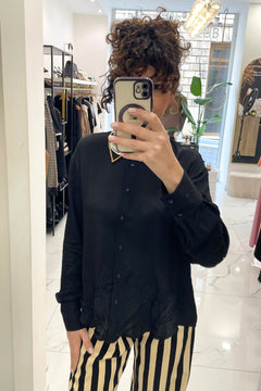Camicia con colletto perline nero - Souvenir Clubbing