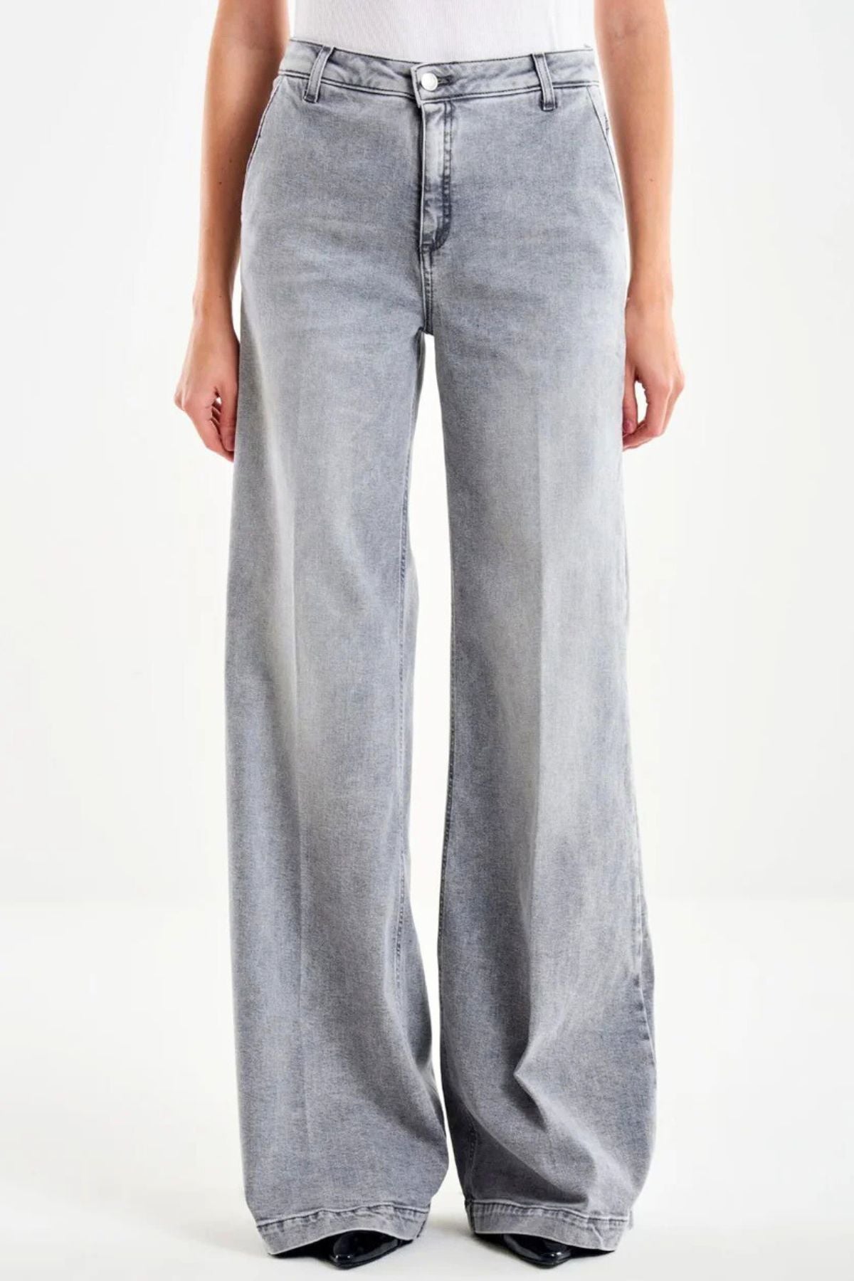 Jeans Elena ampio grigio - Vicolo