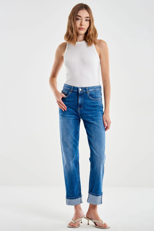 Jeans Maggie Mom blue - Vicolo