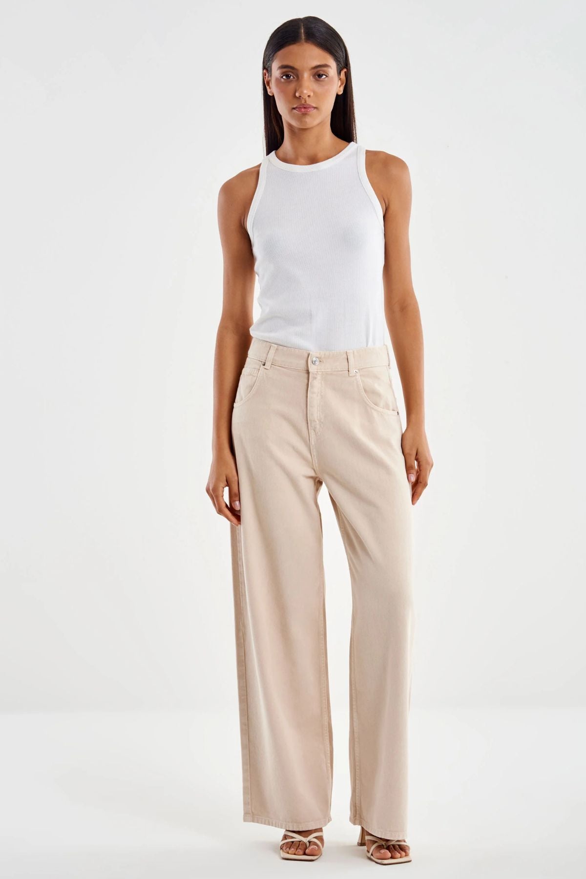 Jeans Mia Relaxed beige - Vivolo