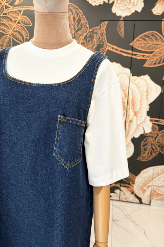 Mini dress in denim blu - Silence Limited