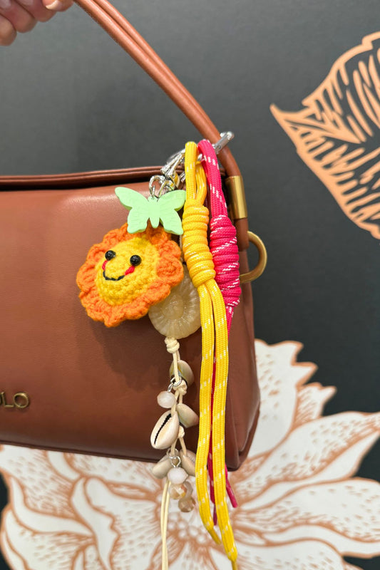 Charms Bag fiore in macrame