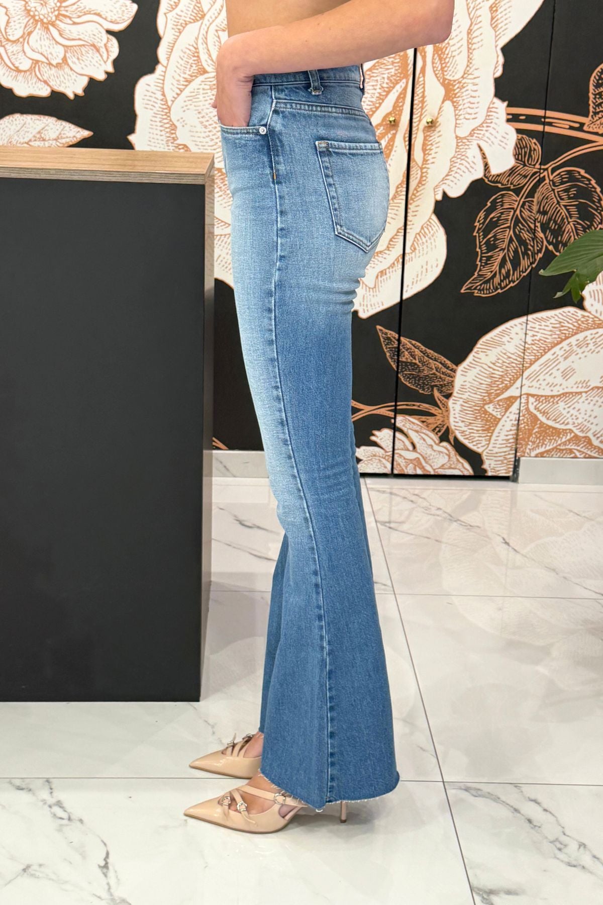 Jeans Gisele flare blu - Vicolo