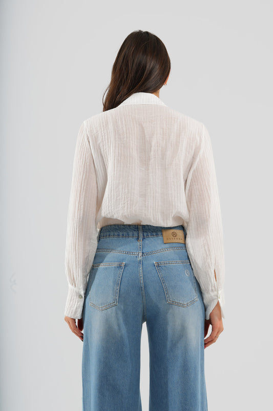 Camicia jabot bianca - HaveOne