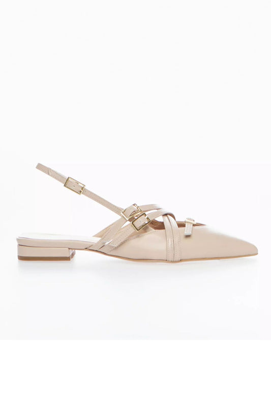 Slingback in pelle KAYTLYN nude - Ovye