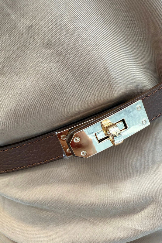 Cintura in pelle modello 'Hermes' vari colori chiusura oro  - Emporio Club