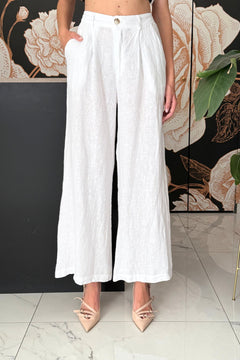 Pantalone in cotone bianco - HaveOne