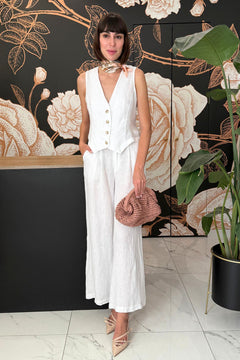 Pantalone in cotone bianco - HaveOne