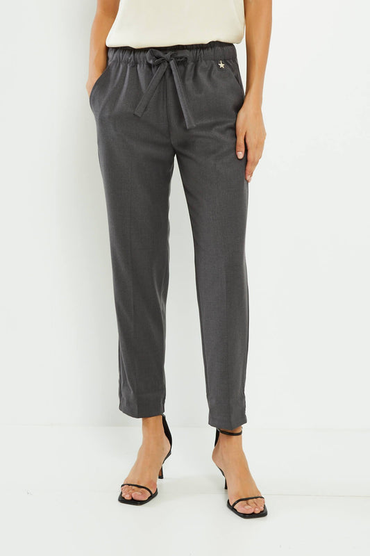Pantalone con coulisse grigio